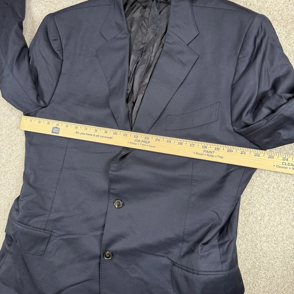 SUITSUPPLY Blazer Jacket Mens‎ 48L Blue Vitale Barberis Canonico Wool